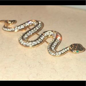 Swarovski Snake Pin.